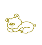 YellowHaterBear(without word)（個別スタンプ：5）