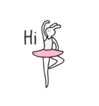 Freestyle Ballet Dancing Rabbit（個別スタンプ：1）