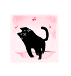 黒めの猫（個別スタンプ：5）