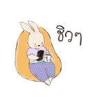 Rabbits in town（個別スタンプ：3）