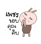 Brown tokki name Petch（個別スタンプ：9）