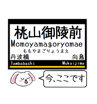 私鉄の京都線 いまこの駅だよ！タレミー（個別スタンプ：8）