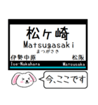 近鉄の山田線 鳥羽線 志摩線 今この駅だよ（個別スタンプ：3）