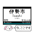 近鉄の山田線 鳥羽線 志摩線 今この駅だよ（個別スタンプ：13）