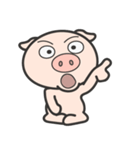 Buboo Pig (letterless)（個別スタンプ：36）