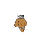 Lovely toypoodle dog face sticker.（個別スタンプ：7）