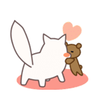 Chubby Cat Miong ＆ Teddybear Kkomi（個別スタンプ：1）