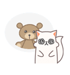 Chubby Cat Miong ＆ Teddybear Kkomi（個別スタンプ：10）