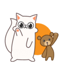 Chubby Cat Miong ＆ Teddybear Kkomi（個別スタンプ：13）