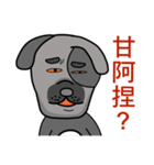 Black mouth dog（個別スタンプ：11）