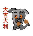 Black mouth dog（個別スタンプ：21）