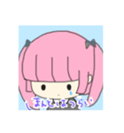 かわいい姫カット（個別スタンプ：1）