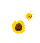 sunflower and her sun（個別スタンプ：1）