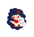 Little Flora and Baby Sheep（個別スタンプ：16）