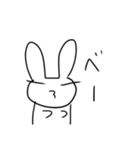 手書きうさぎスタンプ（個別スタンプ：20）