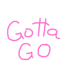 Gotta Go（個別スタンプ：1）