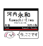 私鉄の難波線 奈良線いまこの駅だよ！（個別スタンプ：7）