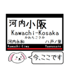 私鉄の難波線 奈良線いまこの駅だよ！（個別スタンプ：8）