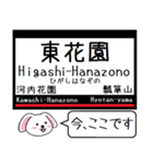 私鉄の難波線 奈良線いまこの駅だよ！（個別スタンプ：12）