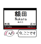 私鉄の難波線 奈良線いまこの駅だよ！（個別スタンプ：15）