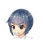 WeiWei with blue hair（個別スタンプ：1）