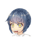 WeiWei with blue hair（個別スタンプ：2）