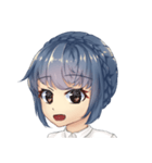 WeiWei with blue hair（個別スタンプ：3）