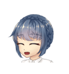 WeiWei with blue hair（個別スタンプ：6）