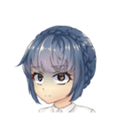 WeiWei with blue hair（個別スタンプ：7）