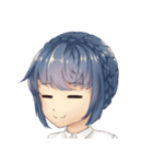 WeiWei with blue hair（個別スタンプ：8）