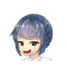 WeiWei with blue hair（個別スタンプ：13）