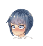 WeiWei with blue hair（個別スタンプ：21）