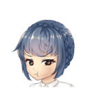 WeiWei with blue hair（個別スタンプ：24）