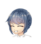 WeiWei with blue hair（個別スタンプ：29）