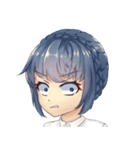 WeiWei with blue hair（個別スタンプ：33）