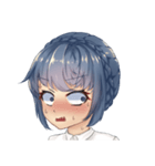 WeiWei with blue hair（個別スタンプ：34）