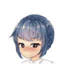 WeiWei with blue hair（個別スタンプ：35）