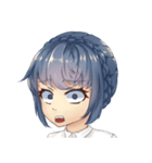 WeiWei with blue hair（個別スタンプ：36）