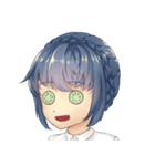 WeiWei with blue hair（個別スタンプ：40）