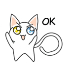 Khao Manee, odd eye thailand cute cat（個別スタンプ：9）