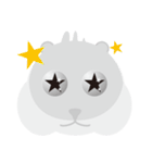 Chubby hamster ＆ Vignette（個別スタンプ：8）