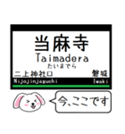 私鉄の南大阪線 吉野線 御所線今この駅だよ（個別スタンプ：4）