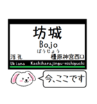 私鉄の南大阪線 吉野線 御所線今この駅だよ（個別スタンプ：9）