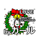 girl's Christmas tweet.（個別スタンプ：39）