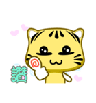 Cute striped cat. CAT143（個別スタンプ：14）