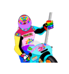 Moto Race Rainbow-colored Riders 31 @04（個別スタンプ：6）