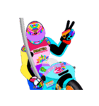 Moto Race Rainbow-colored Riders 31 @04（個別スタンプ：17）
