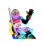 Moto Race Rainbow-colored Riders 31 @04（個別スタンプ：18）