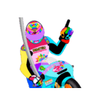 Moto Race Rainbow-colored Riders 31 @04（個別スタンプ：21）