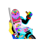 Moto Race Rainbow-colored Riders 31 @04（個別スタンプ：22）